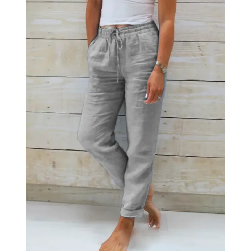 Stylish linen trousers for women