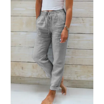 Stylish linen trousers for women