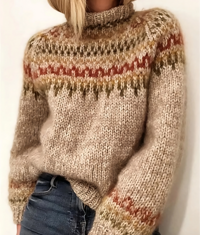 Bella - Turtleneck Knit Sweater