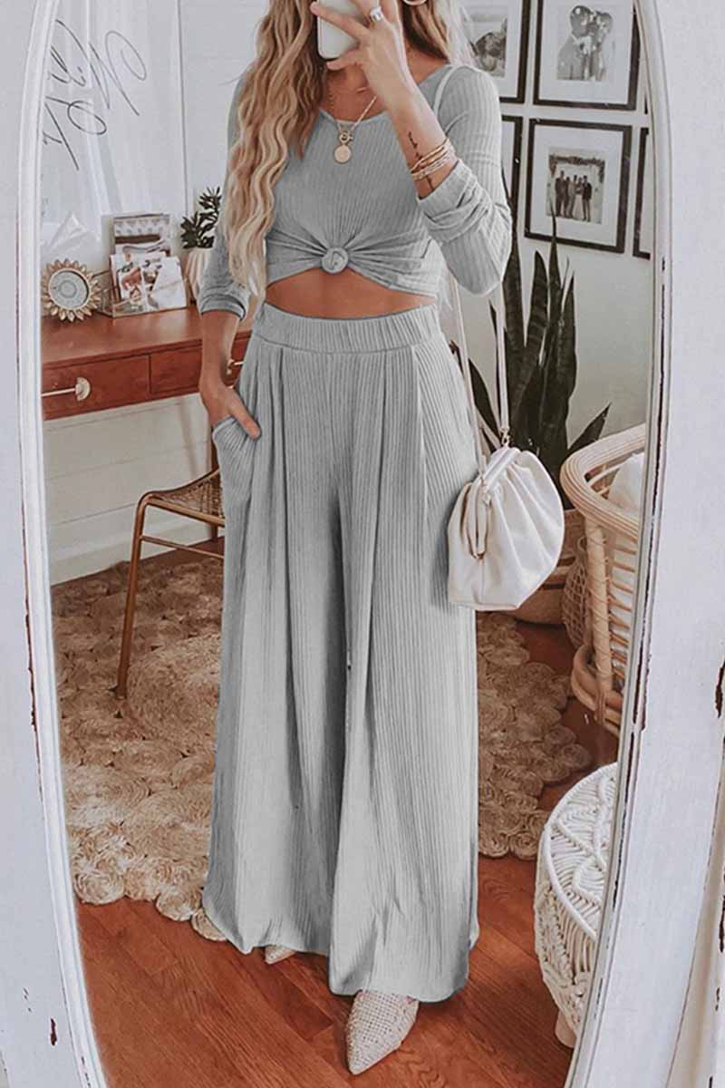 Chicindress Two-Piece Wide Leg Set