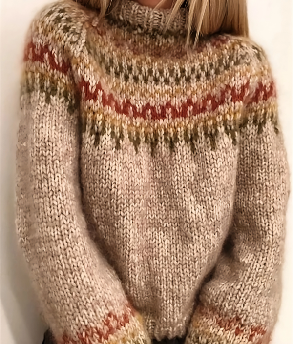 Bella - Turtleneck Knit Sweater