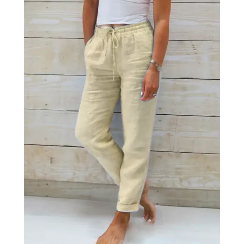 Stylish linen trousers for women