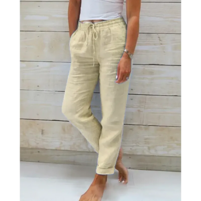 Stylish linen trousers for women