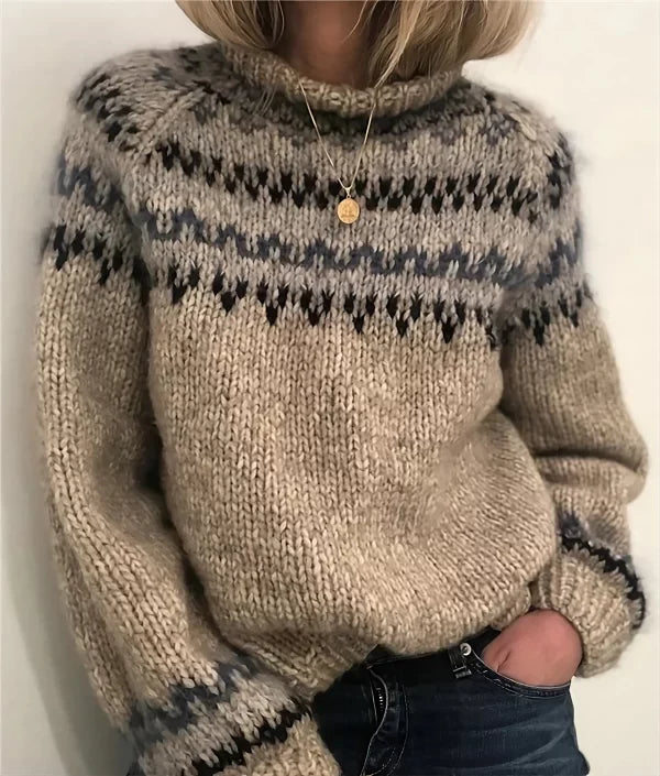 Bella - Turtleneck Knit Sweater