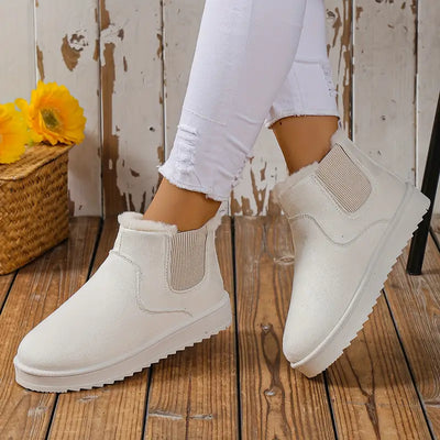 Edith Elegant Thick-Soled Cotton Boots