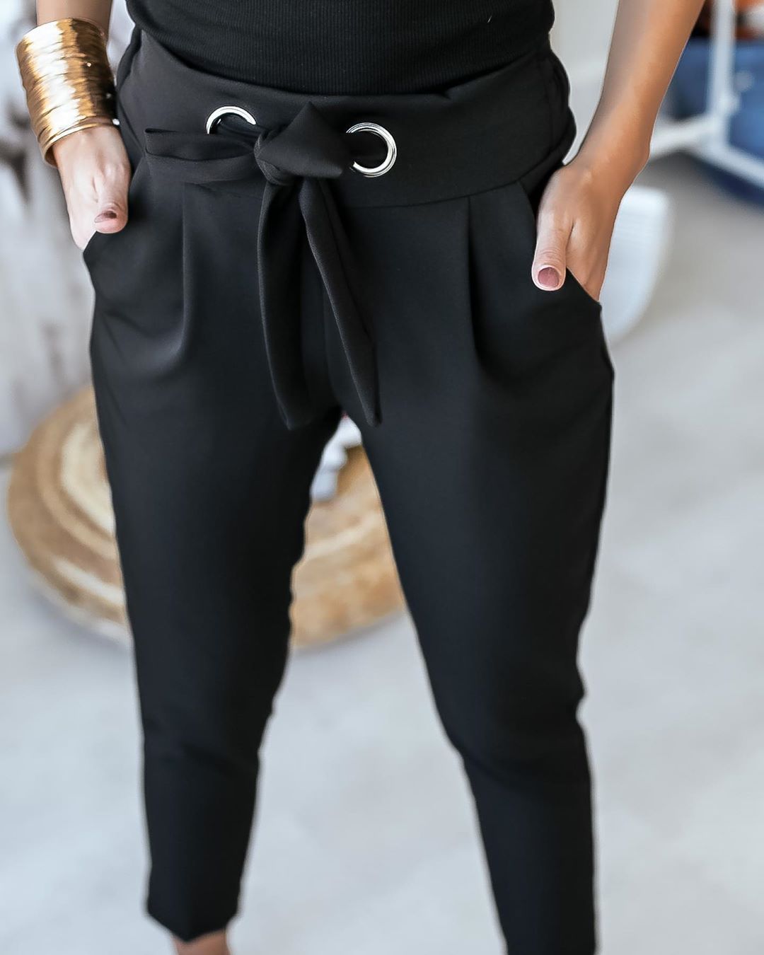 EcoChic High-Waisted Trousers