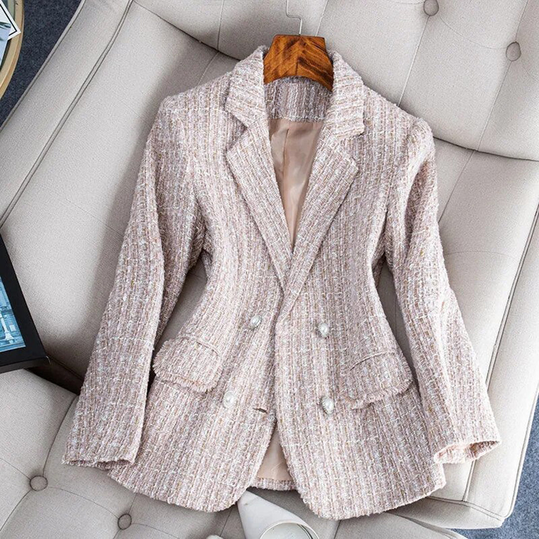 Sophia Women's Tailored Checked Blazer