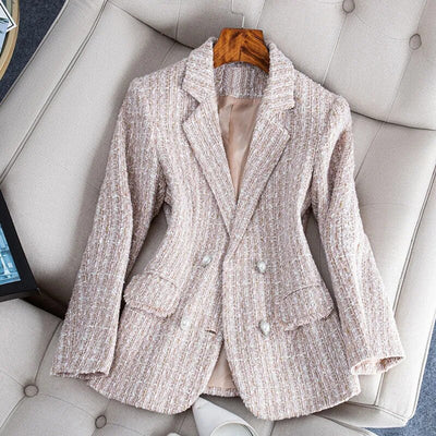 Sophia Women's Tailored Checked Blazer