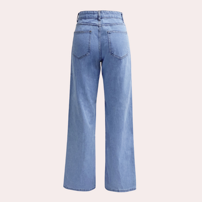 High-Waisted Stretchable Denim Pants