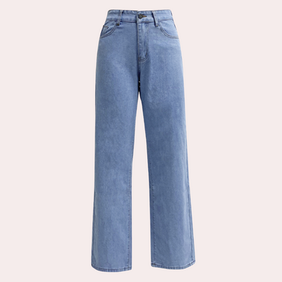 High-Waisted Stretchable Denim Pants