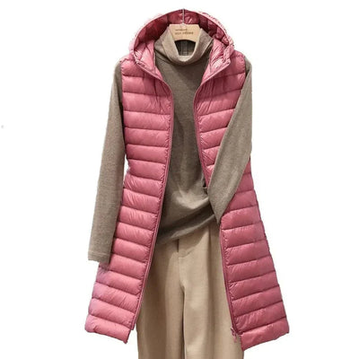 Mila - Hooded Cotton Down Vest