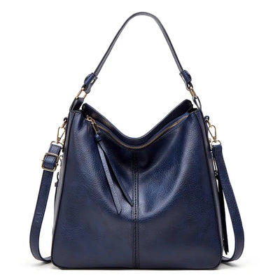 TimelessCharm - Spacious Faux Leather Tote