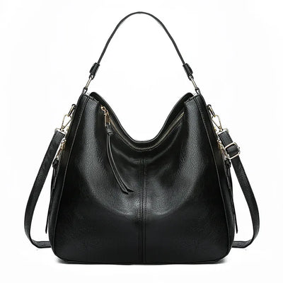 TimelessCharm - Spacious Faux Leather Tote