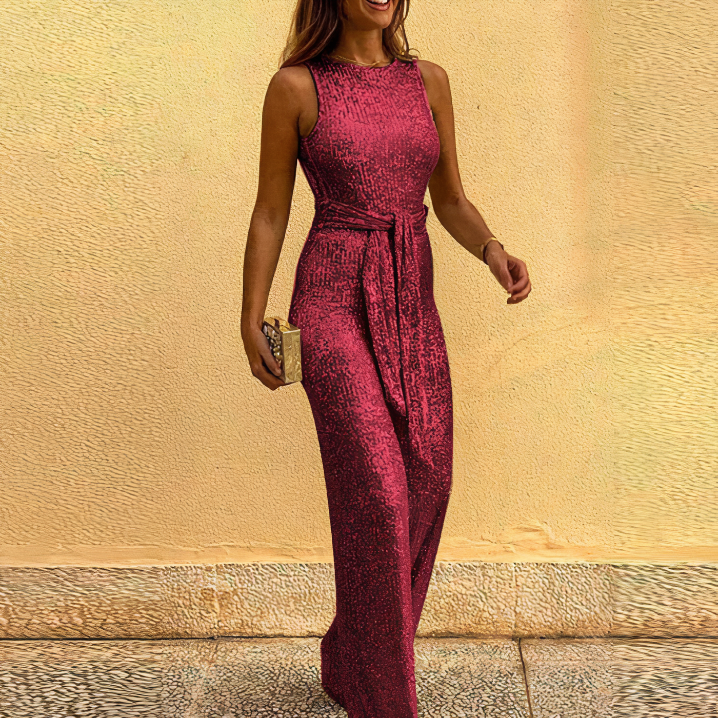 Ava - Glamorous Glitter Jumpsuit