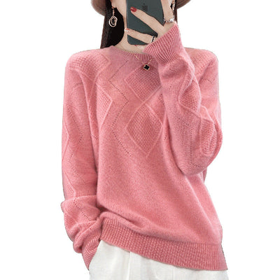 Lila Cozy Sweet Pink Wool Sweater