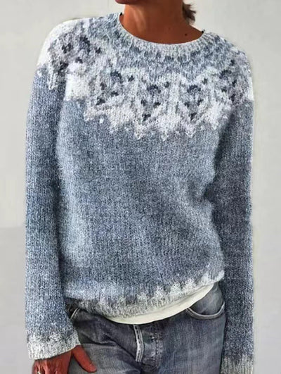 Sweater with geometric pattern