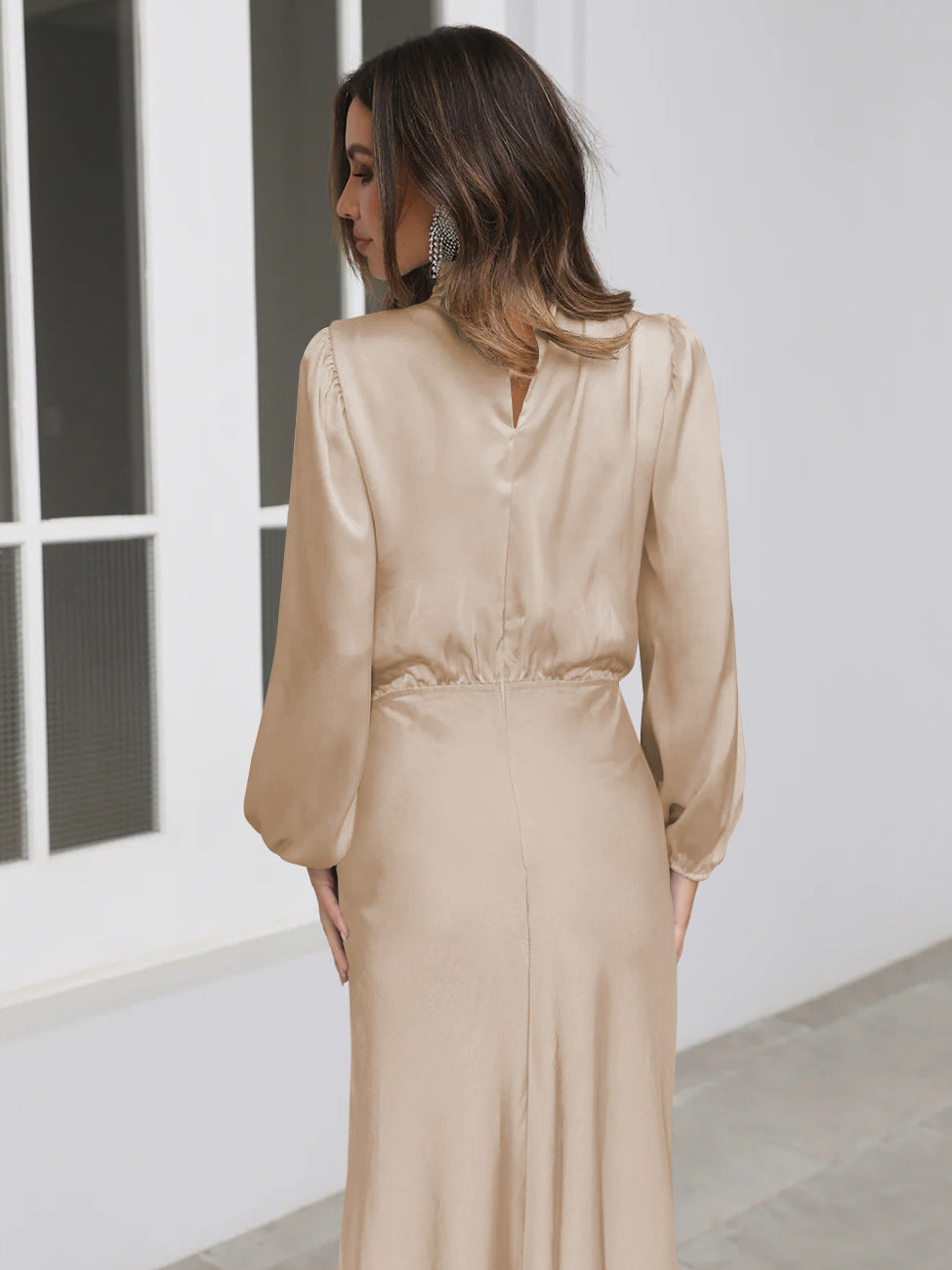 Celeste - Satin Sleeve Dress