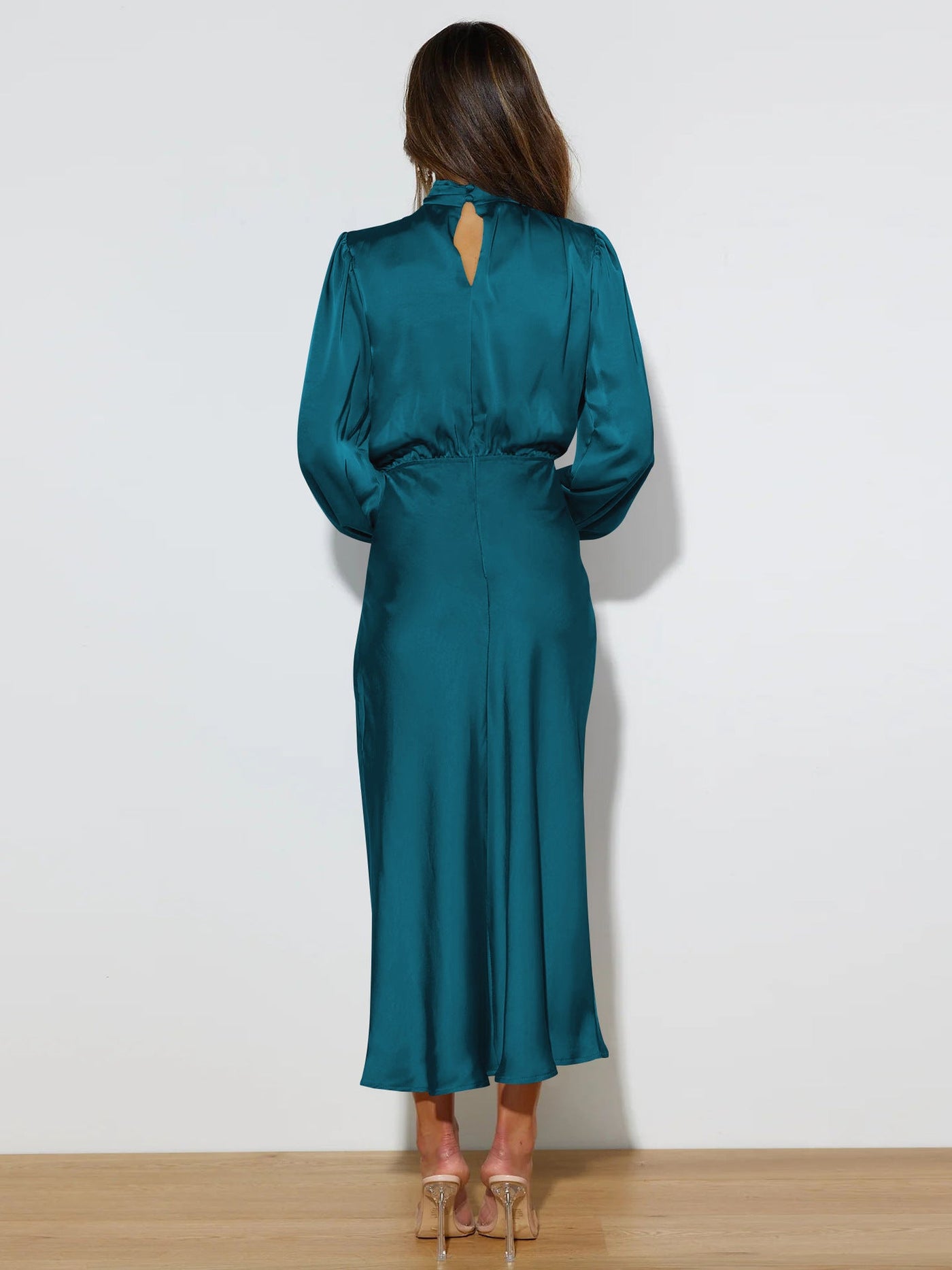 Celeste - Satin Sleeve Dress