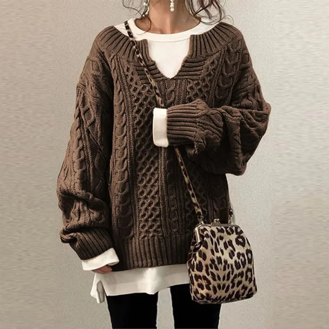 LuxeLayer Cable Knit Sweater