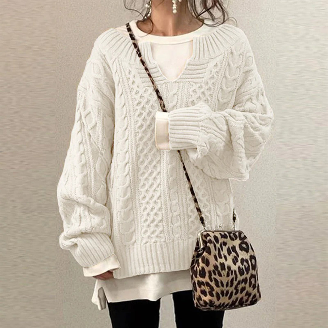 LuxeLayer Cable Knit Sweater