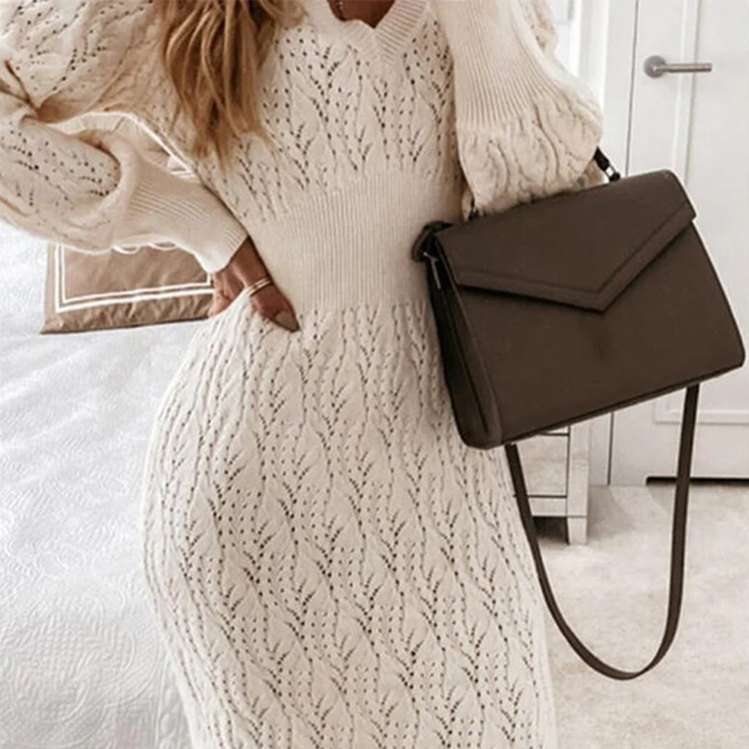 Seraphina - Soft Knit Long Sleeve Dress