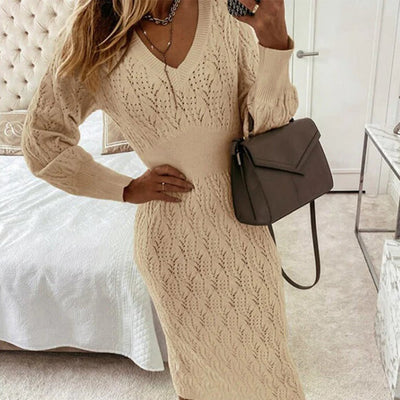 Seraphina - Soft Knit Long Sleeve Dress