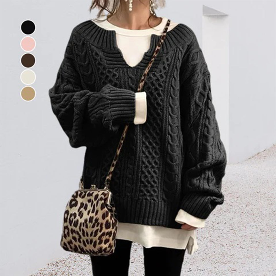 LuxeLayer Cable Knit Sweater