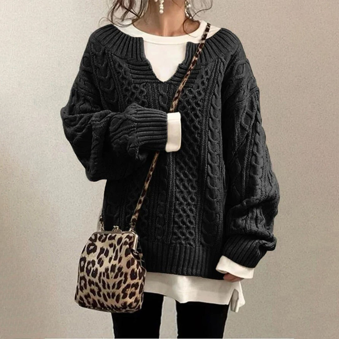 LuxeLayer Cable Knit Sweater