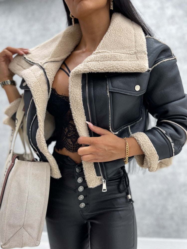 Sierra - Stylish Faux Leather Jacket