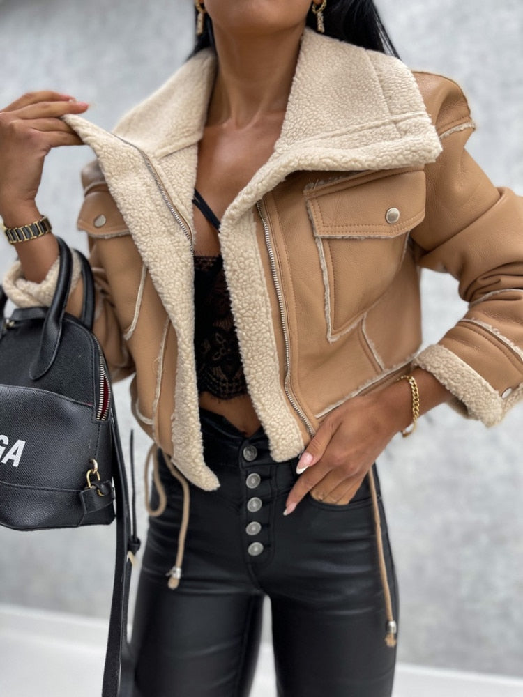 Sierra - Stylish Faux Leather Jacket