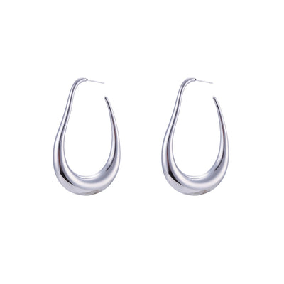 GlamCone - High-Quality Stainless Steel Hoop Earrings