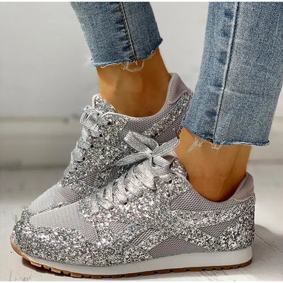 SparkleStride Glam Sequin Sneakers