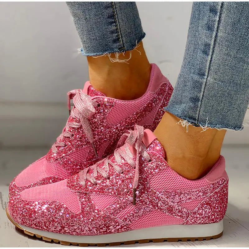 SparkleStride Glam Sequin Sneakers