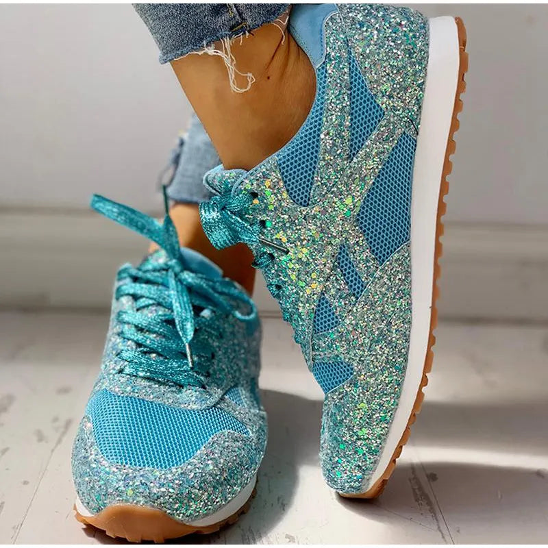 SparkleStride Glam Sequin Sneakers