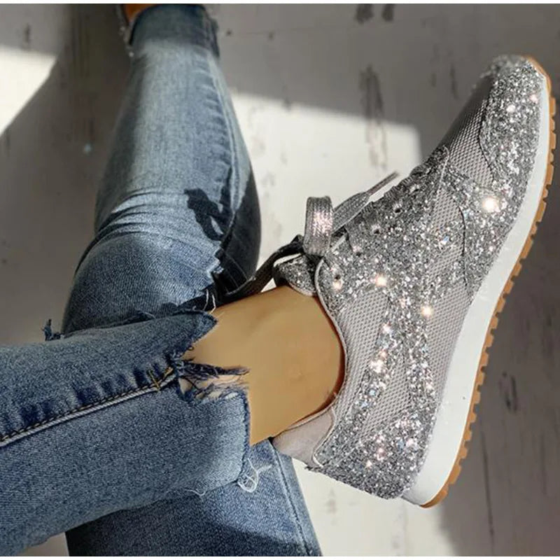 SparkleStride Glam Sequin Sneakers