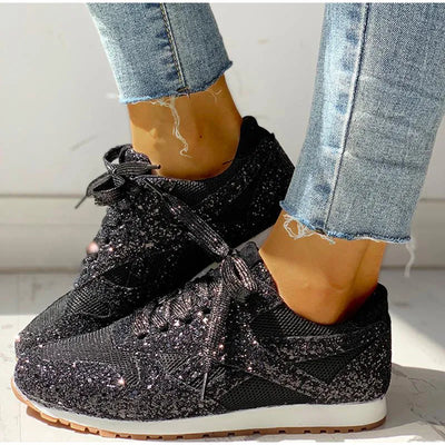 SparkleStride Glam Sequin Sneakers