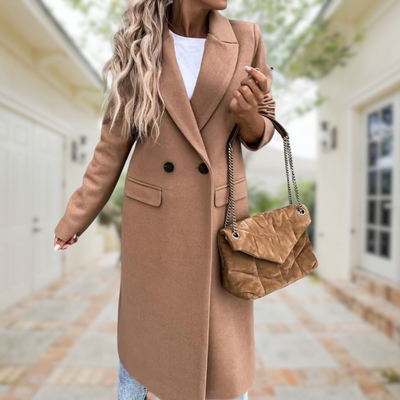 Elegant and Stylish Long Coat – Classic and Versatile Outerwear