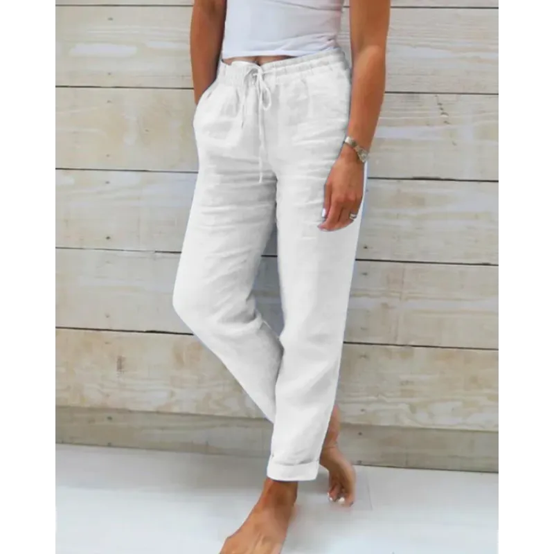 Stylish linen trousers for women