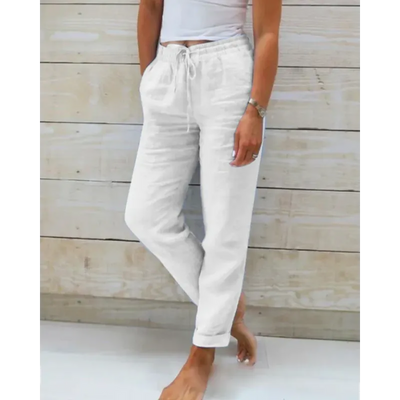 Stylish linen trousers for women