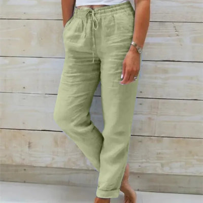 Stylish linen trousers for women