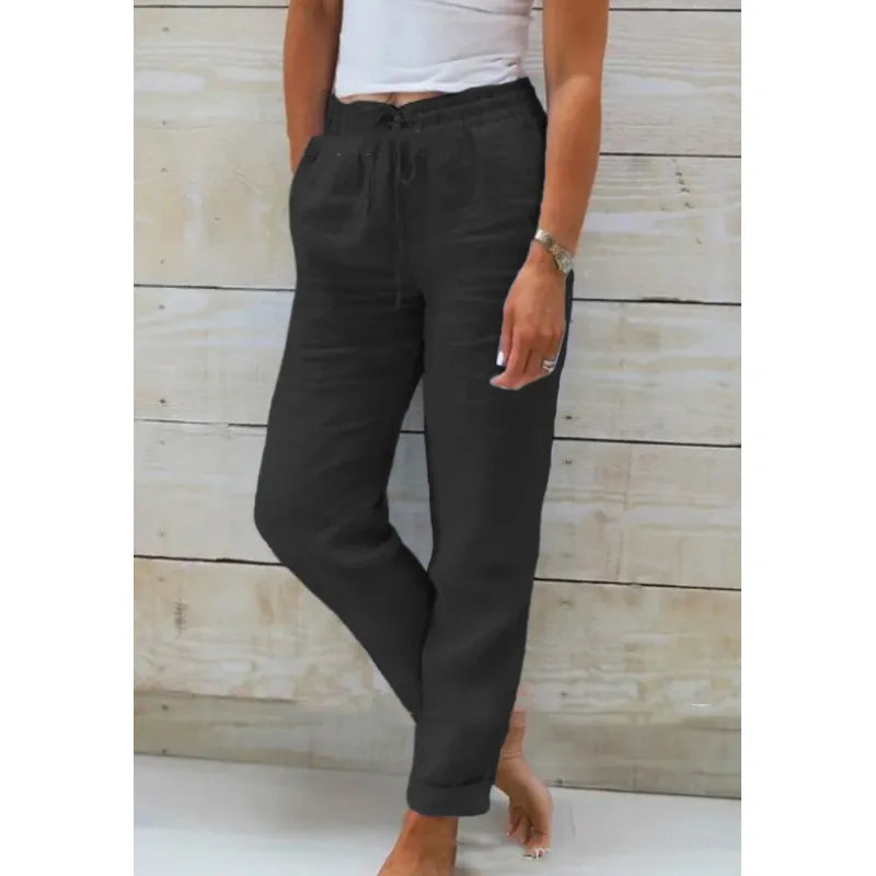 Stylish linen trousers for women