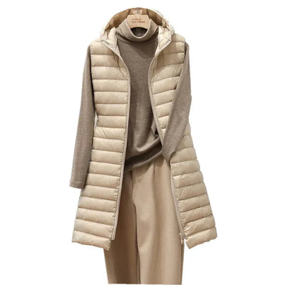 Mila - Hooded Cotton Down Vest