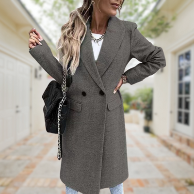 Elegant and Stylish Long Coat – Classic and Versatile Outerwear