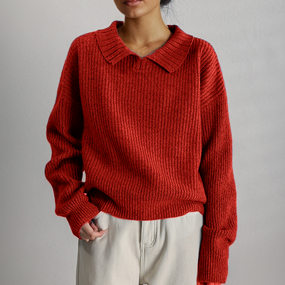 Celeste - Elegant Lapel Sweater